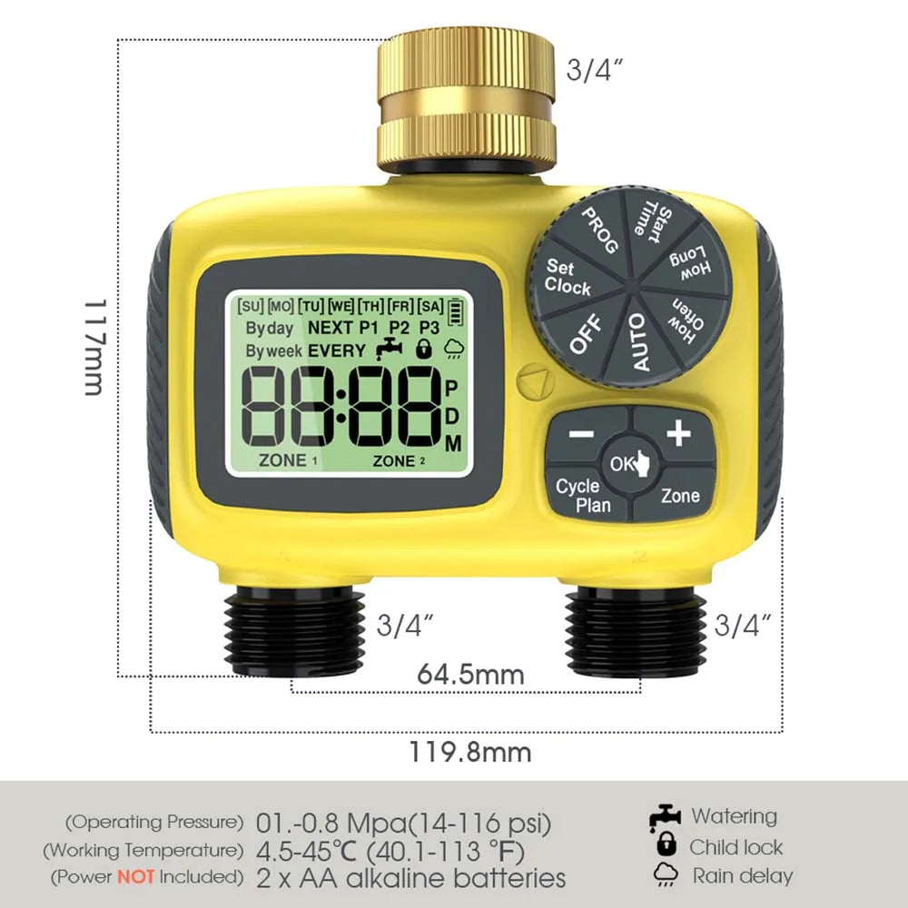 Dual-Zone Garden Irrigation Timer & Mist Cooling Kit | DIY