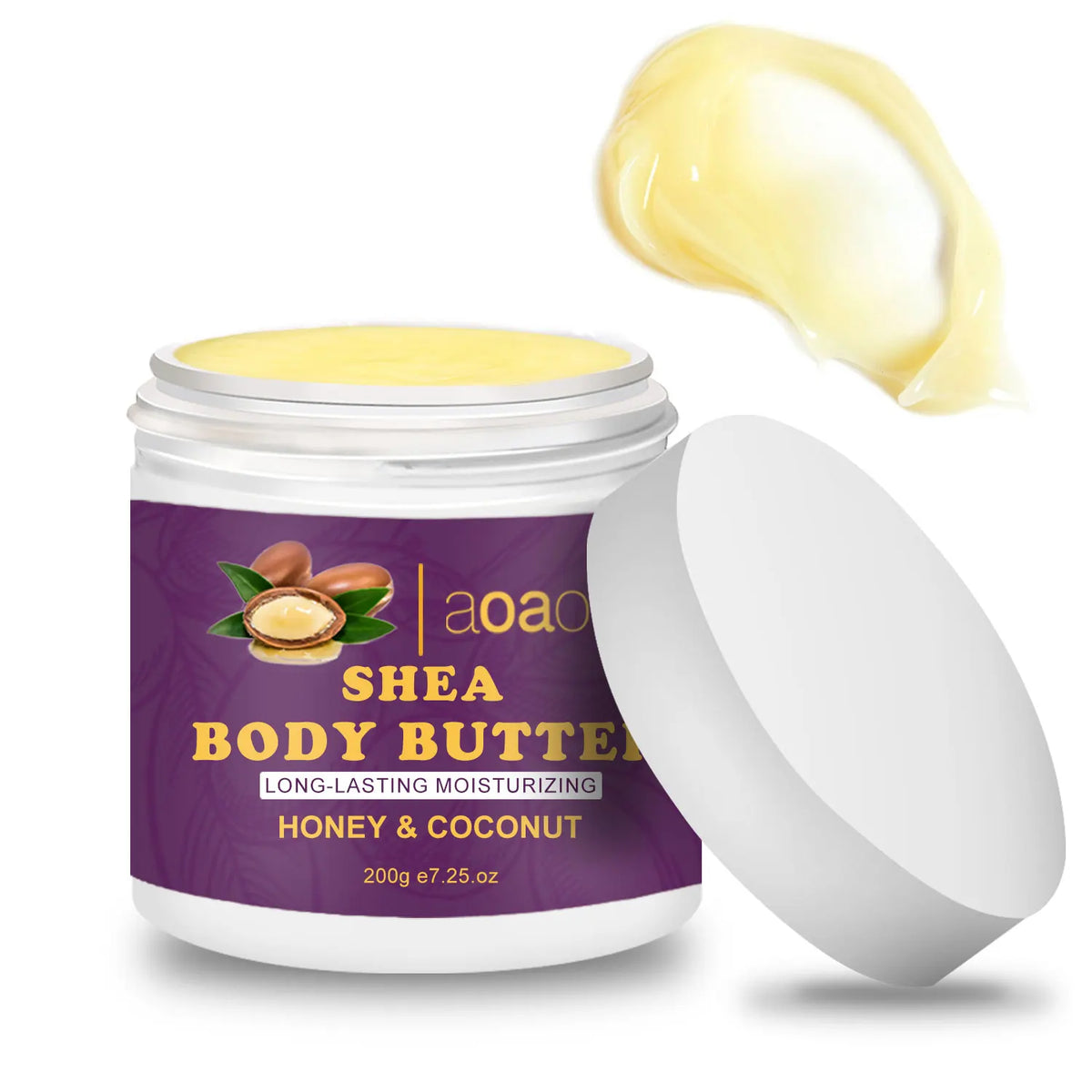 AOAO Shea Body Butter – Vitamin E & Coconut Moisturizer
