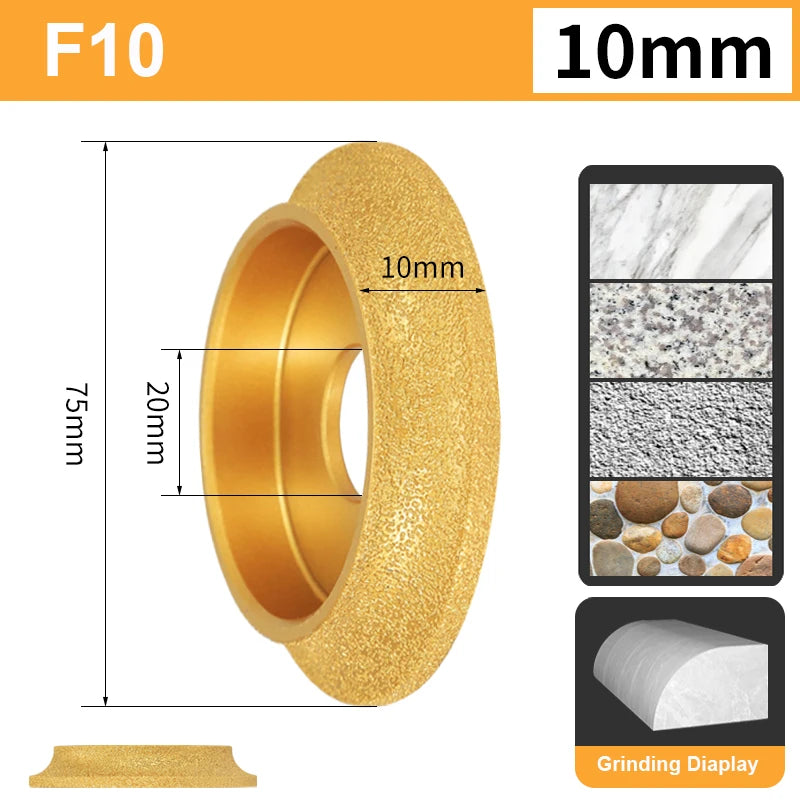 3" Brazed Diamond Grinding Disc for Granite, Marble & Ceramic