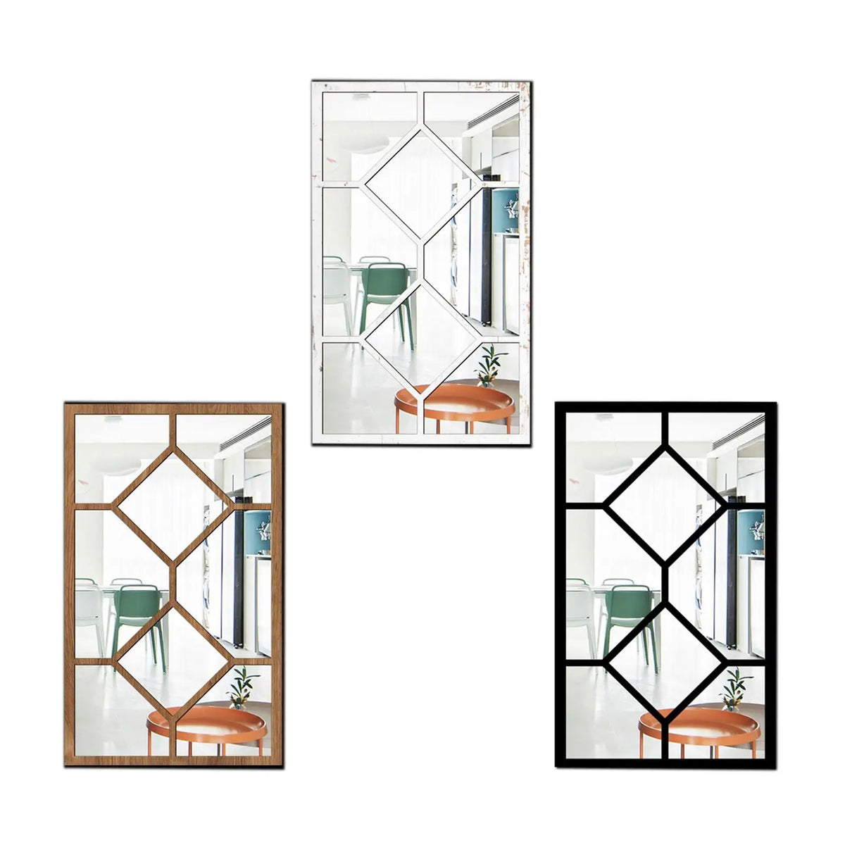 Modern Rectangle Window Wall Mirror – Minimalist Home Decor