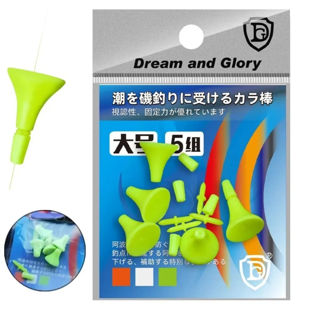 Hard Tail Sliding Fishing Float Bobber Set – 5 Pairs S/M/L
