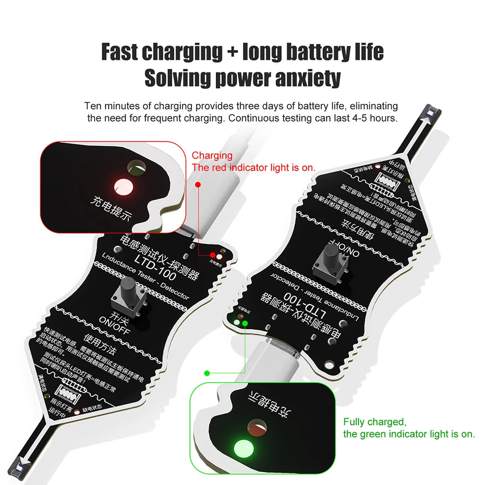 LTD-100 Rechargeable Inductance Tester | Motherboard Coil Tester