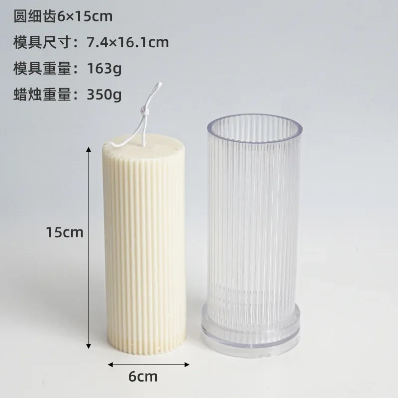 DIY Plastic Candle Molds – Cylinder, Round & Irregular Shapes