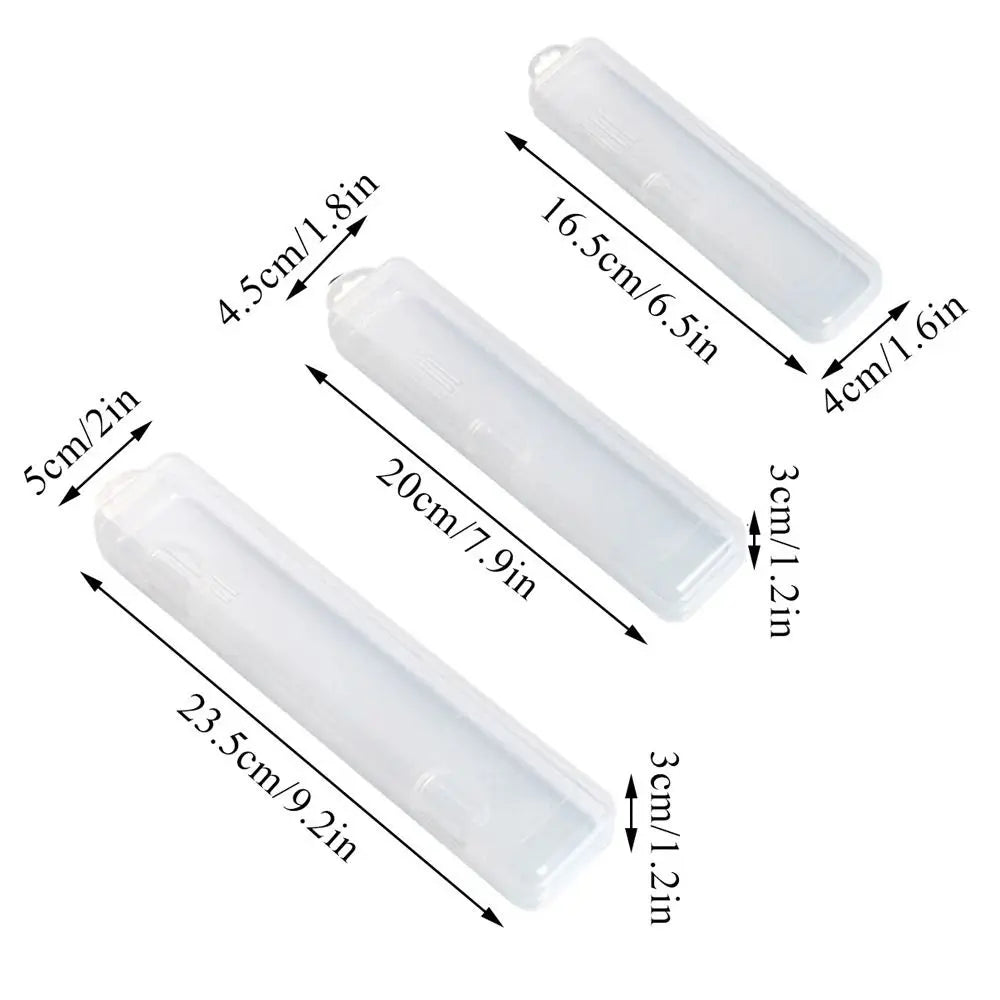 Transparent Makeup Brush & Pen Storage Box Organizer – 3 Sizes