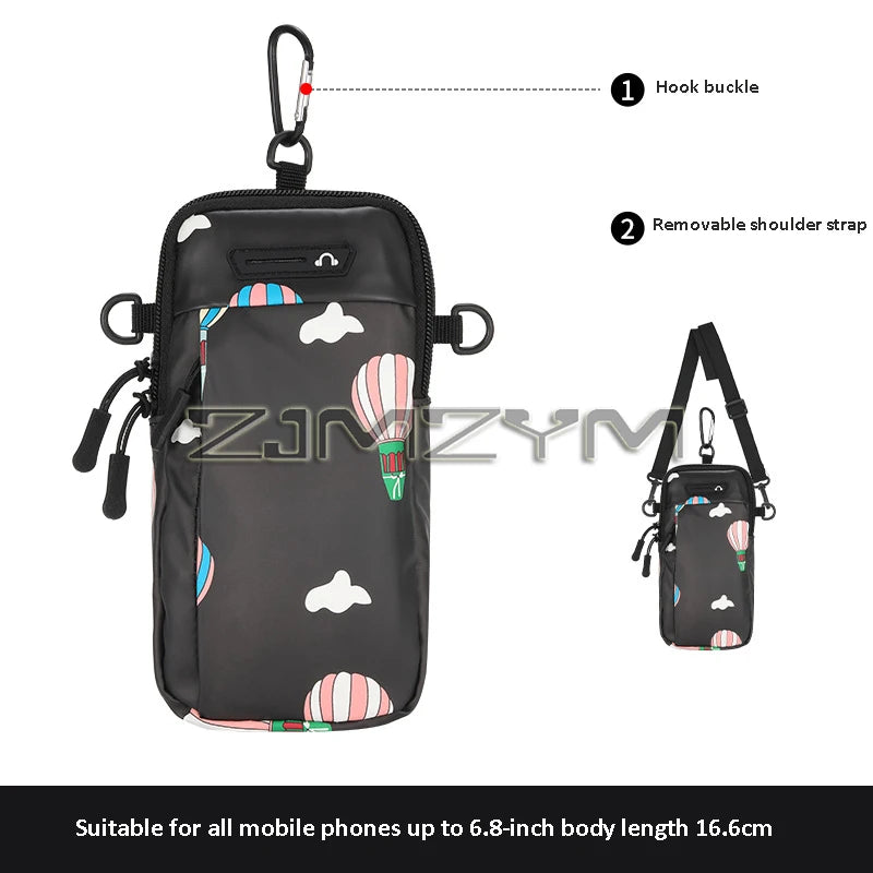 Waterproof Running Armband Phone Bag – Fits Up to 6.8"