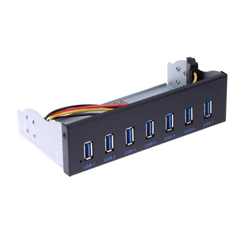 7–8 Port USB 3.0 Front Panel Hub | 5.25" Bay 19-Pin Adapter