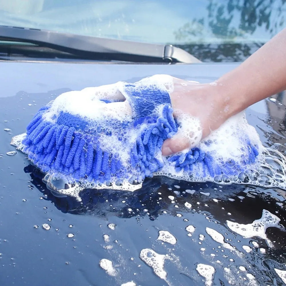 Scratch-Free Microfiber Car Wash Sponge & Auto Cleaning Pad