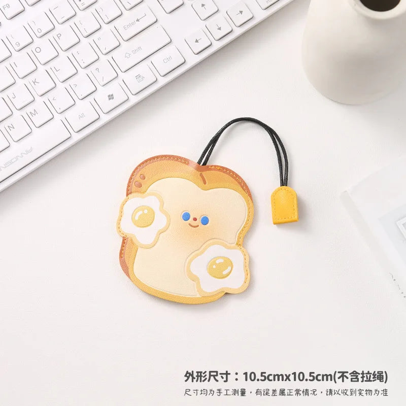 Cute Cartoon PU Leather Pull-Out Key Bag – Large Capacity