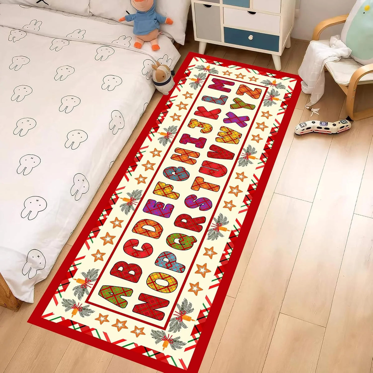 Hopscotch Runner Rug – Colorful Numbers Anti-Slip Kids Carpet