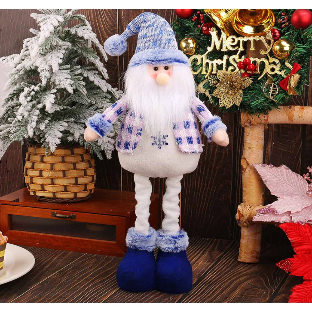 Stretchable Plush Christmas Ornaments – Santa Snowman Reindeer