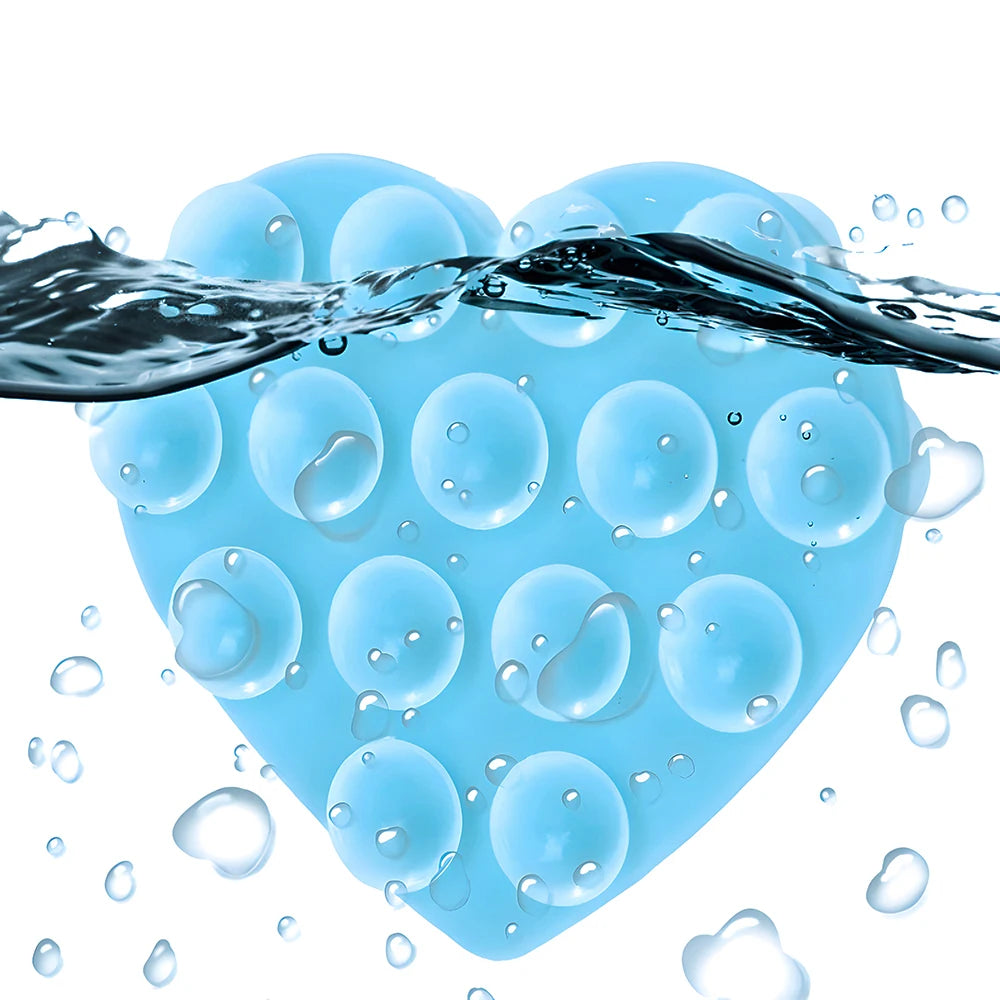 Heart-Shaped Silicone Suction Cup Phone Holder | Anti-Slip