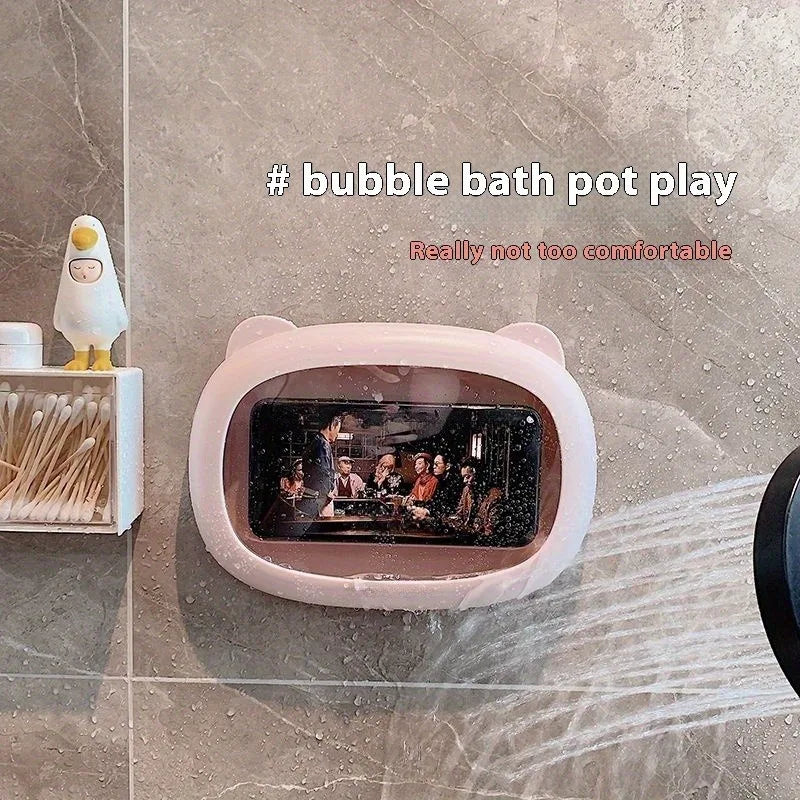 Waterproof Shower Phone Holder – Wall Mount Touch Screen Case