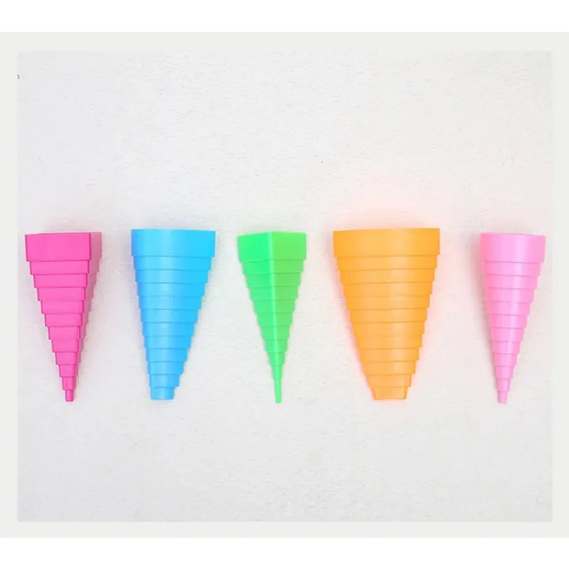 5-Piece Tower Shape Paper Quilling Tools Mould Set