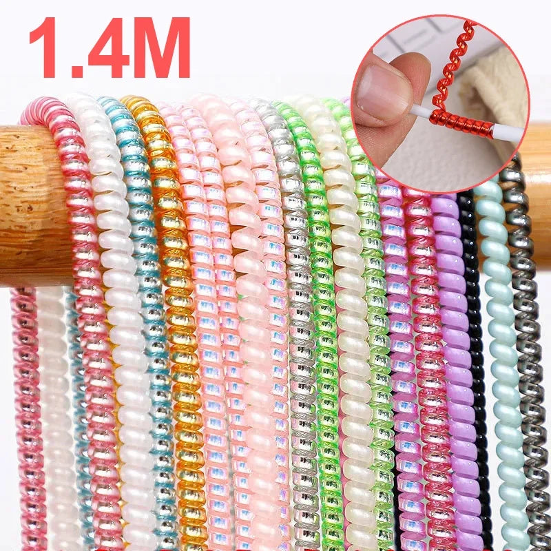 1.4M Spiral Cable Protector & Wire Winder – USB & Earphone