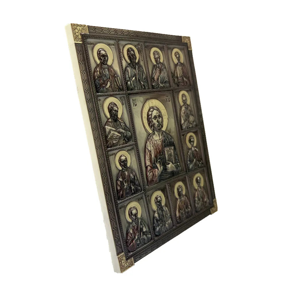 Twelve Apostles 3D Resin Wall Plaque – Orthodox Icon Décor
