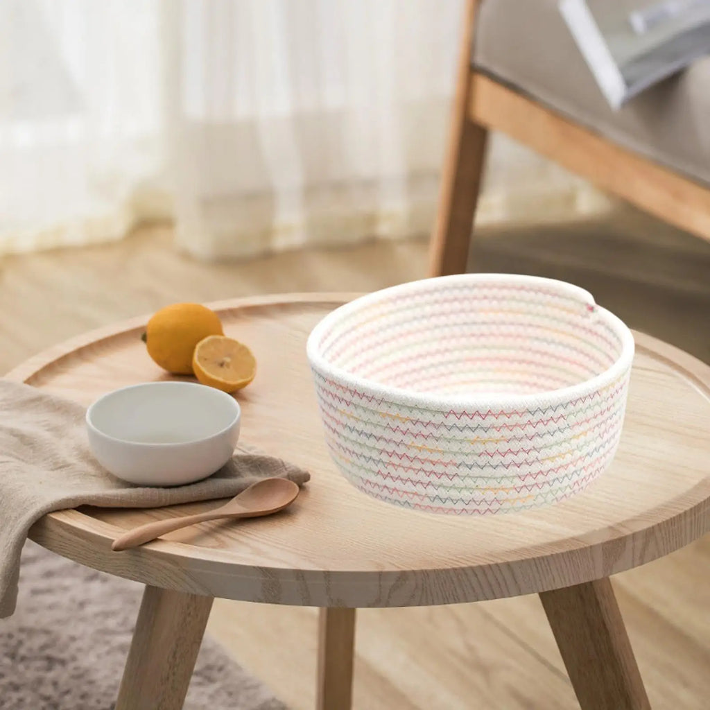 Decorative Cloth Storage Basket – Nordic Desktop Organizer
