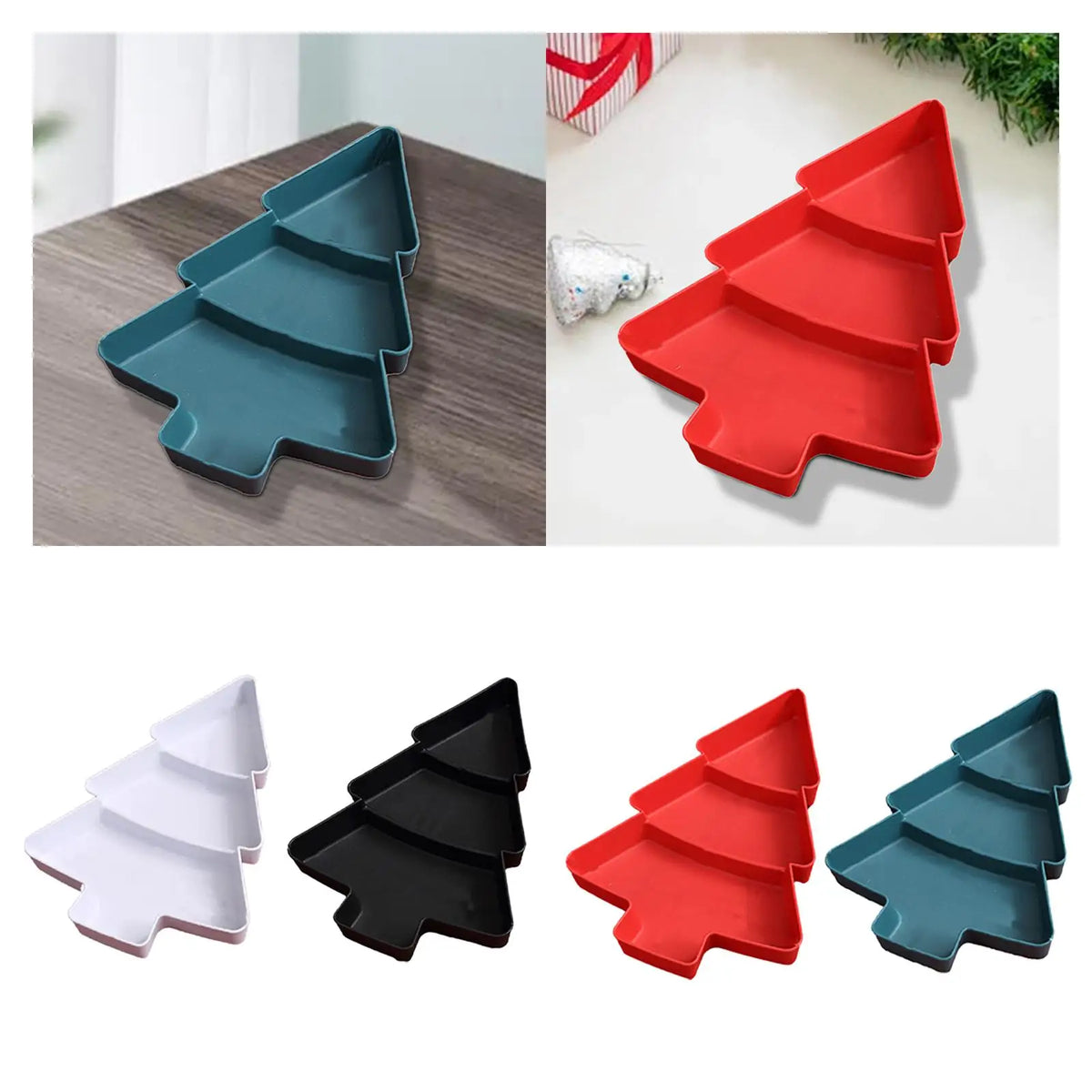 Christmas Tree Serving Tray – Holiday Snack & Fruit Platter