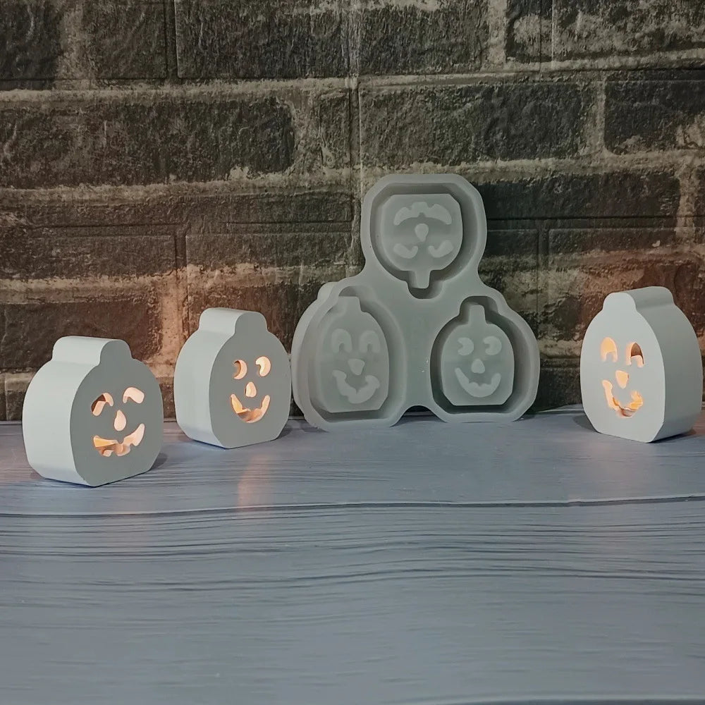 Halloween Pumpkin Silicone Mold – DIY Plaster & Cement Craft