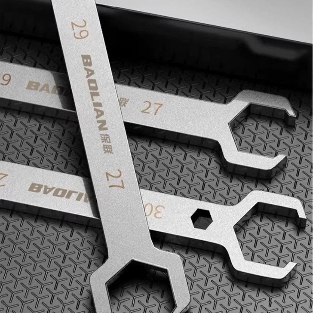 Double-Ended Open End Wrench 27/29mm 28/30mm | Stainless Steel