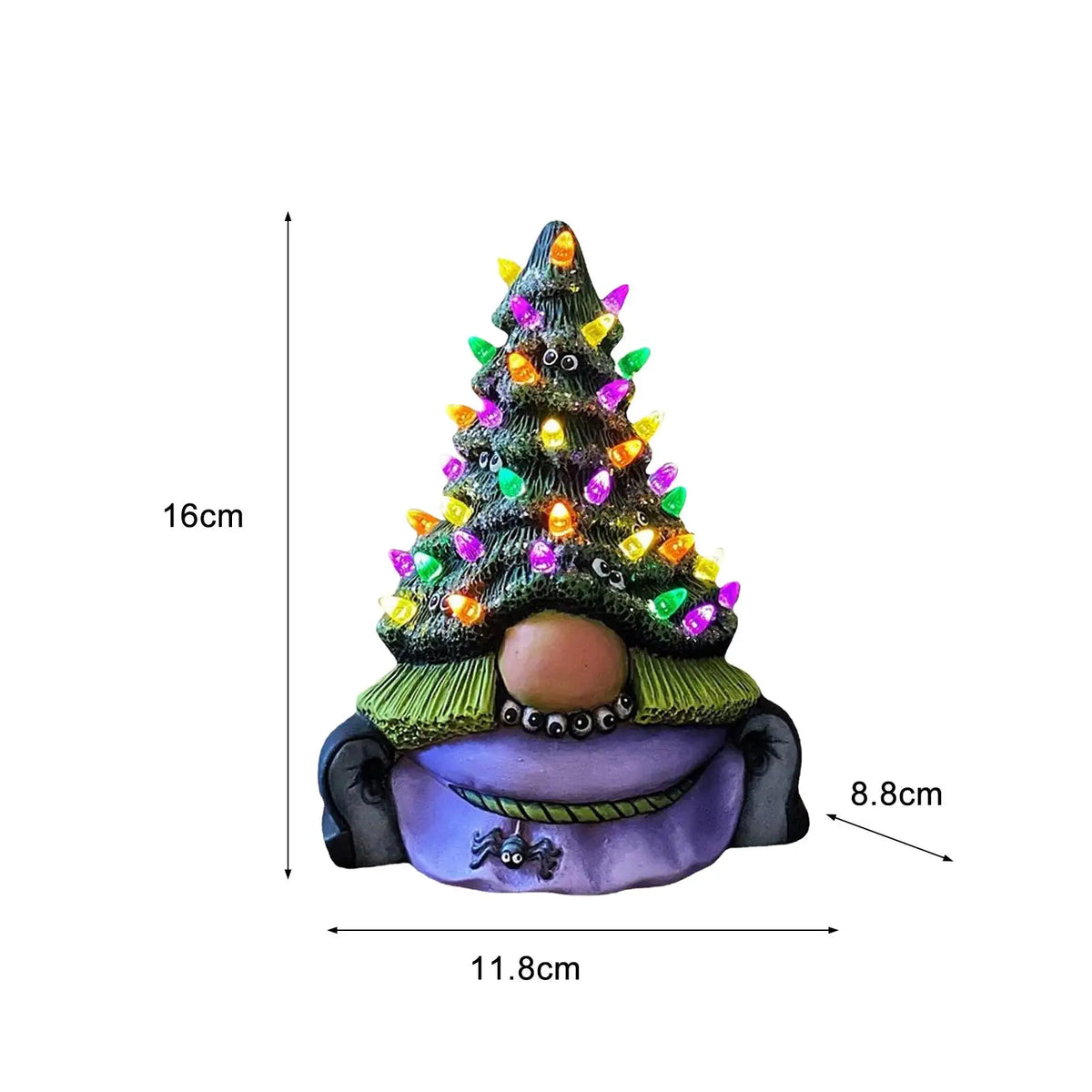 Resin Gnome Figurine with LED Light | Easter Holiday Decor