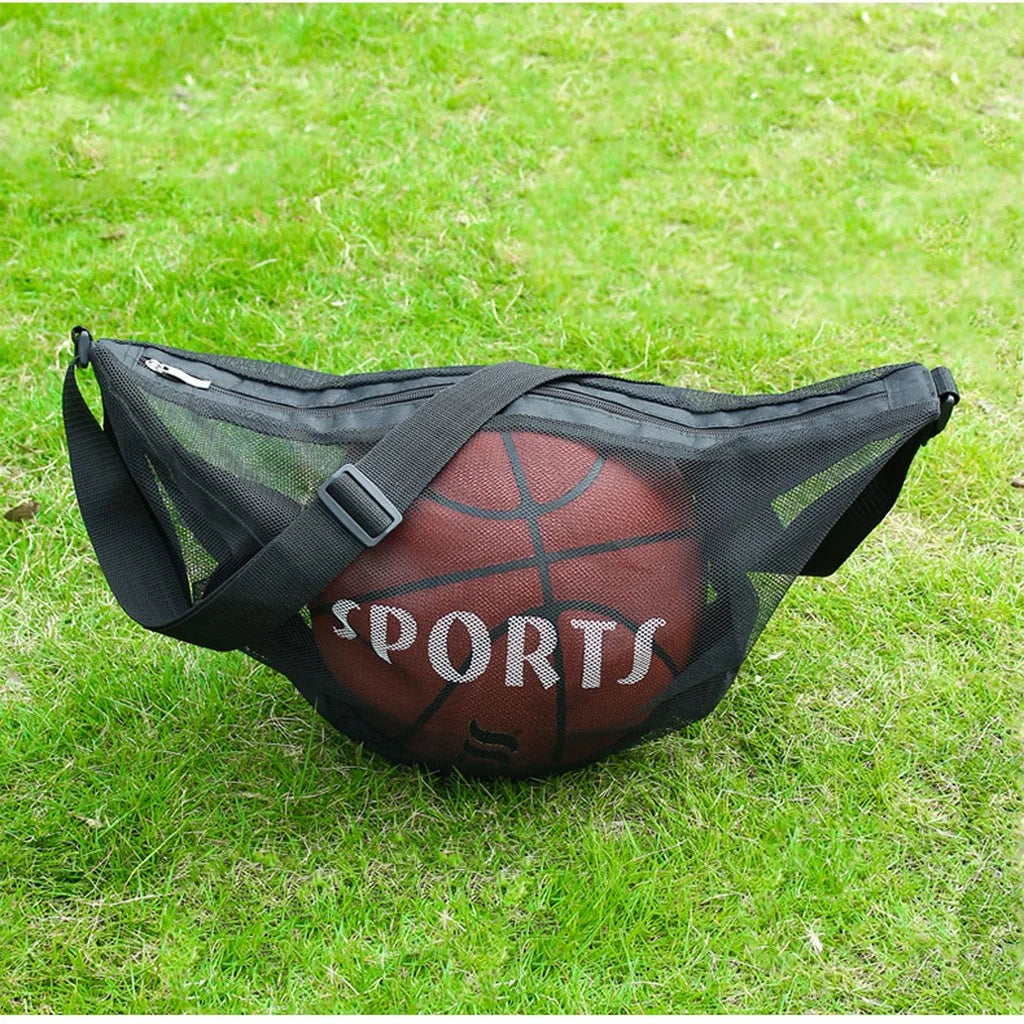 Large Mesh Sports Ball Bag – 25L Lightweight Shoulder Bag