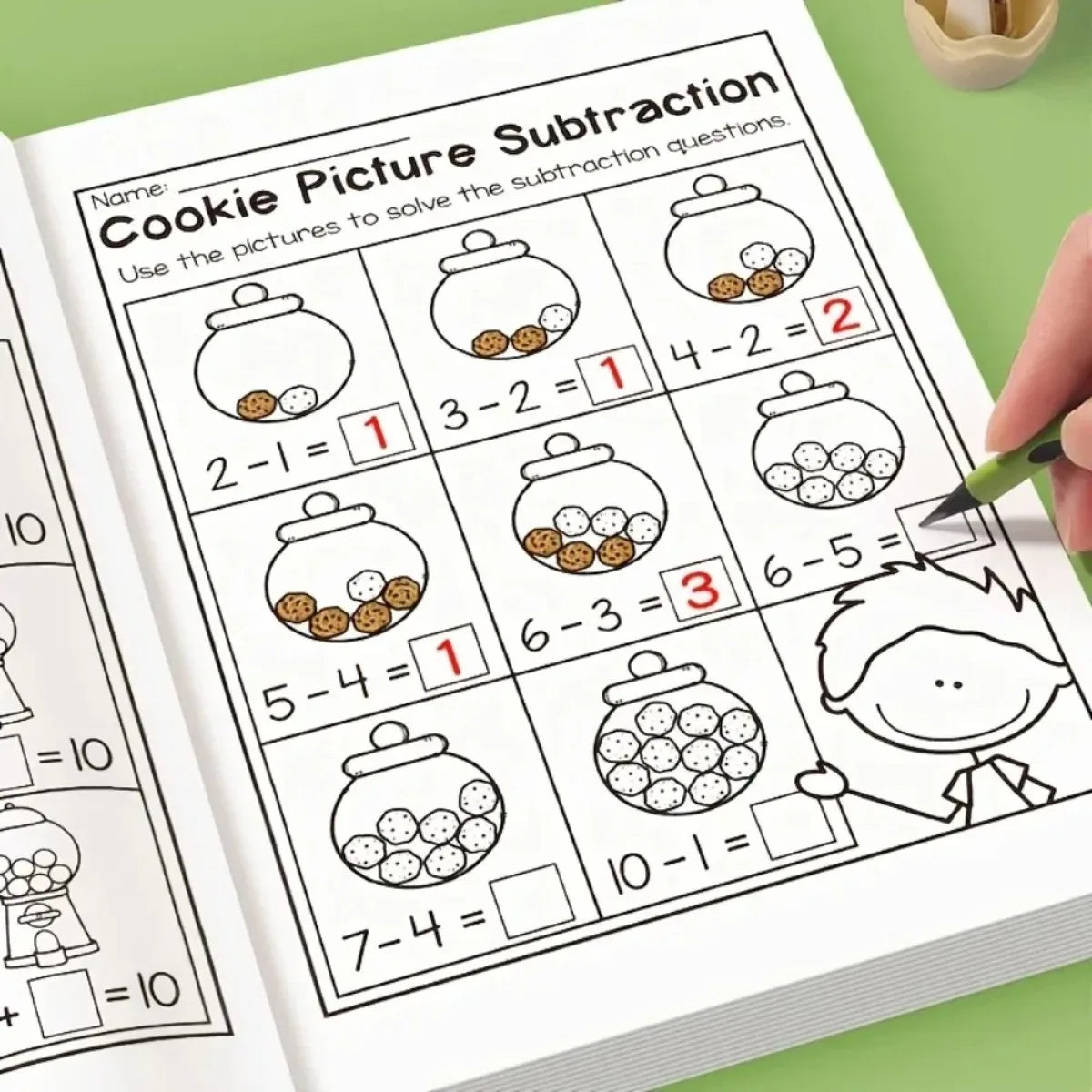 Kids Math Practice Book – Addition & Subtraction Worksheets