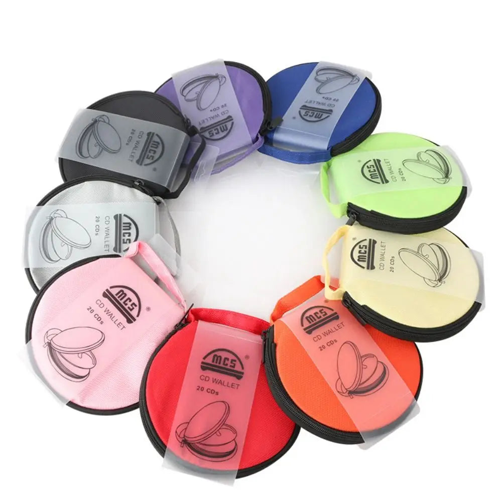 20-Capacity Oxford Cloth CD DVD Carrying Case with Hand Strap
