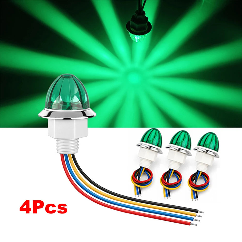 LED Side Marker Lights 12V–24V for Truck Trailer Van | 1–2 Pack