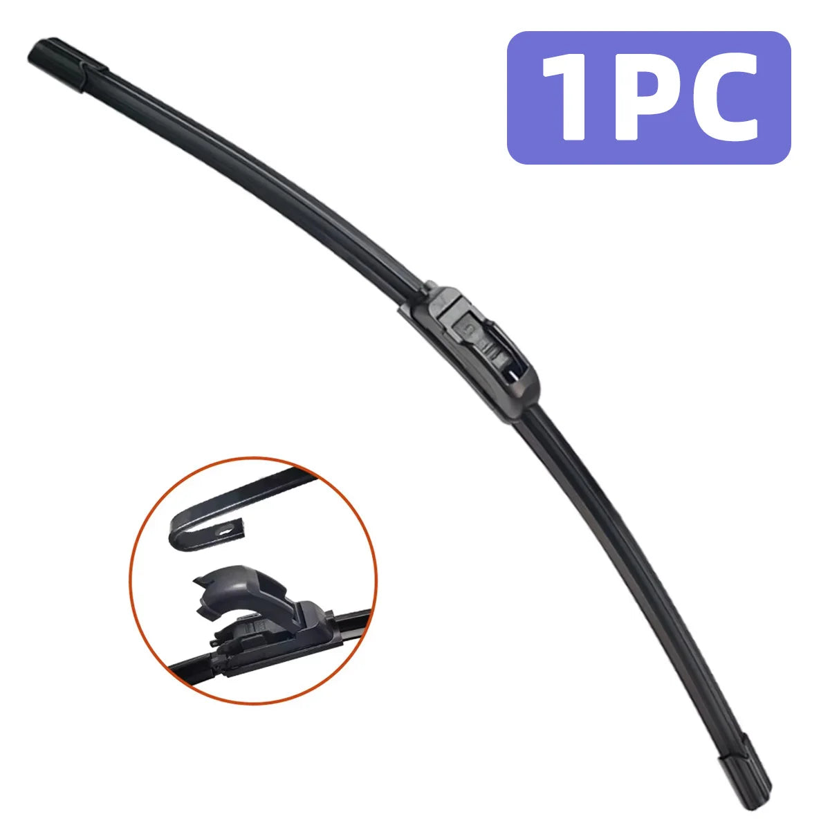 Universal Silicone Car Wiper Blade – J & U Hook 13"–28"
