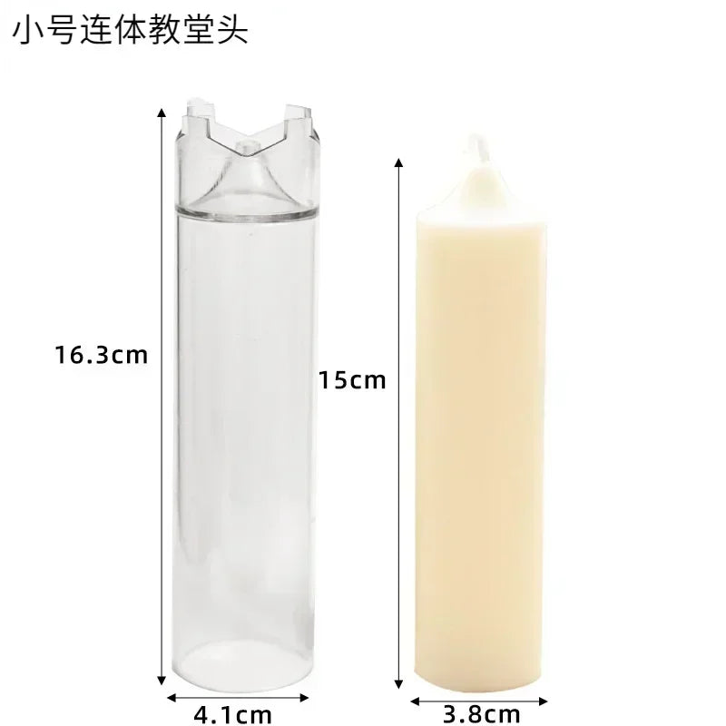 Pointed Cylindrical Acrylic Candle Mold | DIY Candle Making