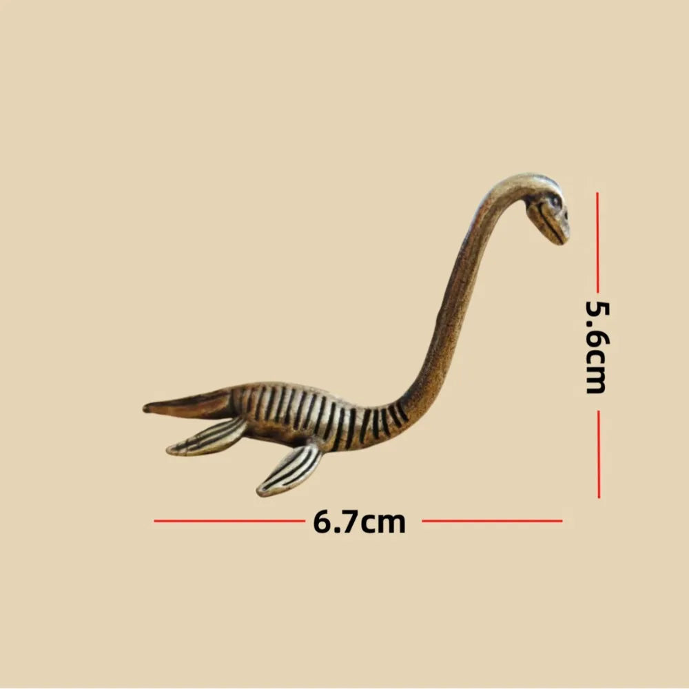 Vintage Loch Ness Monster Brass Figurine | Antique Collectible