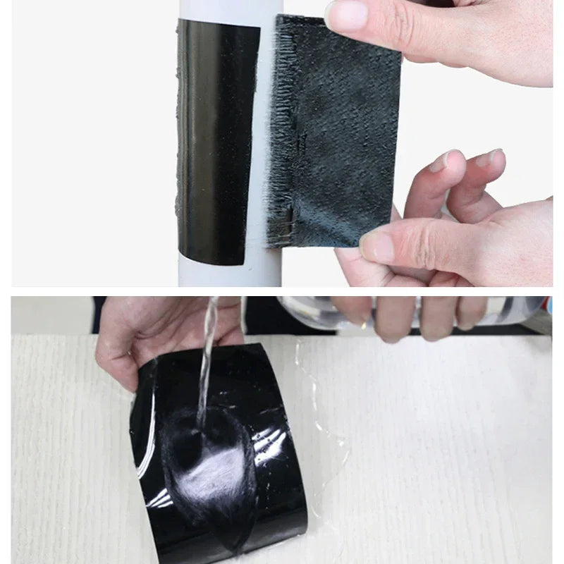 Fiber Waterproof Self-Fusing Seal Repair Tape 152x10cm