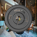 Silent Barbell Gym Wall Clock 30cm – Fitness Room Decor