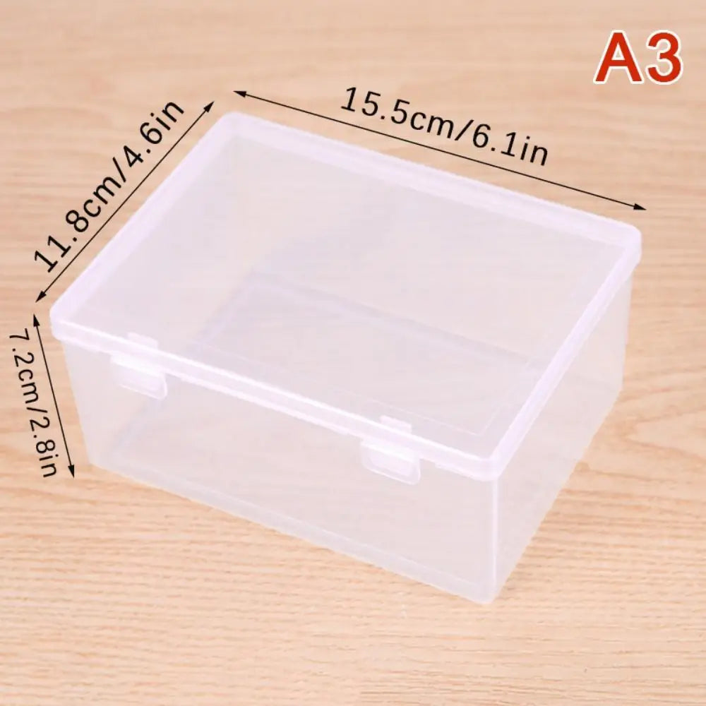 Transparent Flip Storage Box | Portable PP Plastic Organizer