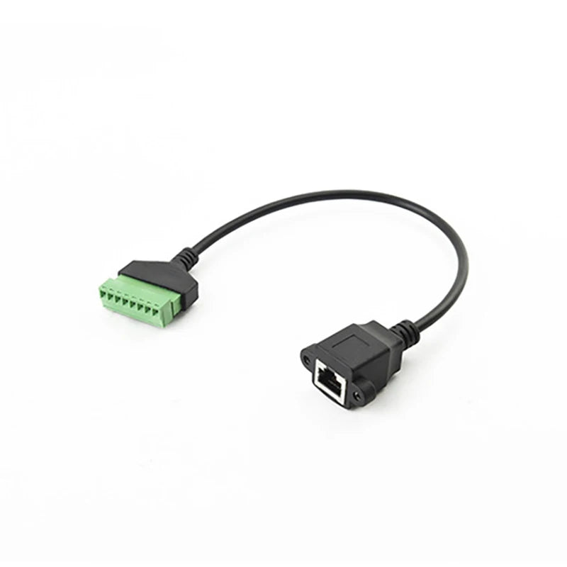 RJ45 Ethernet Female Adapter Cable – No-Solder Pure Copper LAN