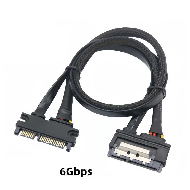 SATA 22-Pin Extension Cable 5V 12V Power & Data | OULLX