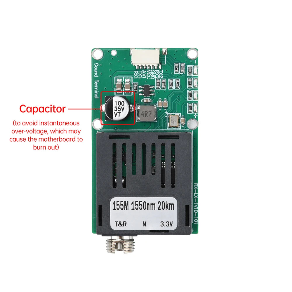 TTL Optical Transceiver Module DC 5.5–26V FC for Drones