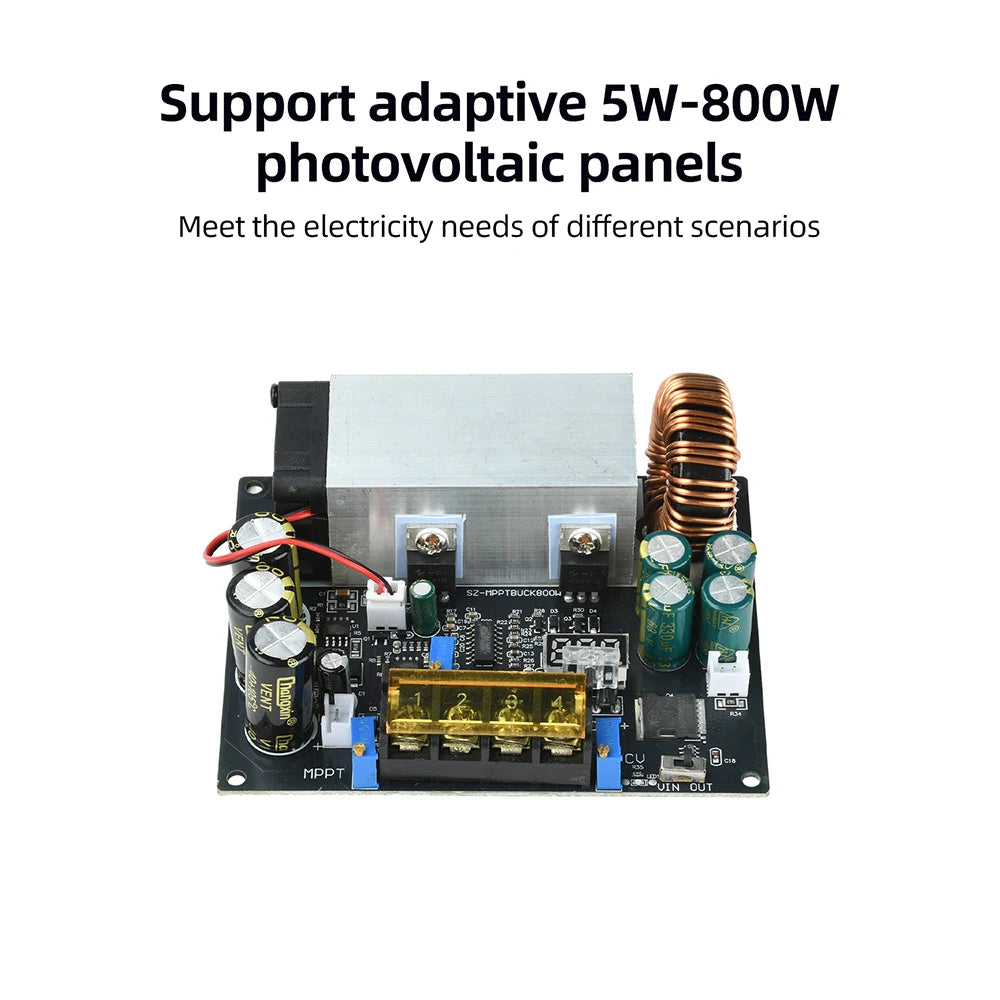 800W 25A MPPT Solar Charging Module – DC 18–90V Step-Down