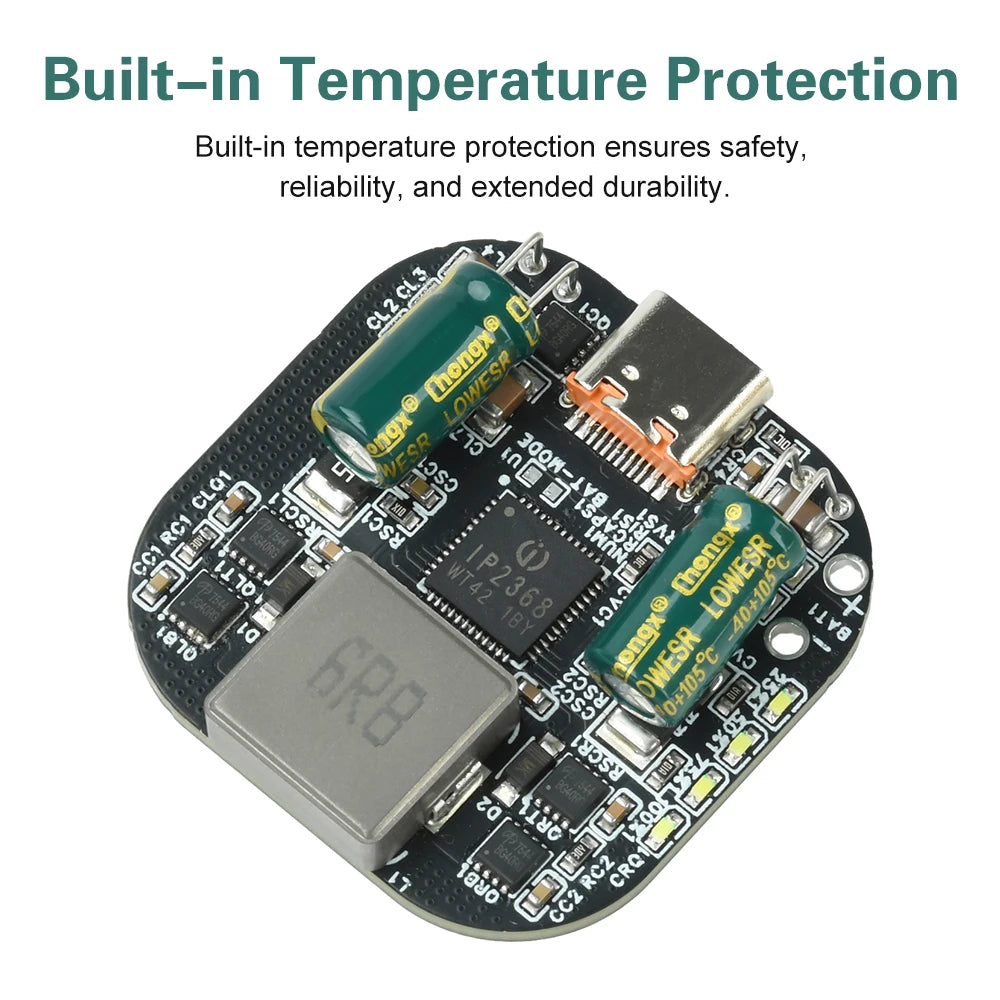 Gaqqee 100W Bidirectional Charging Module 2–5S Type-C PD 3.0