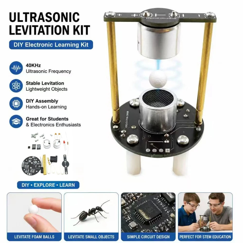 Ultrasonic Levitation DIY Soldering Kit – 40kHz Module
