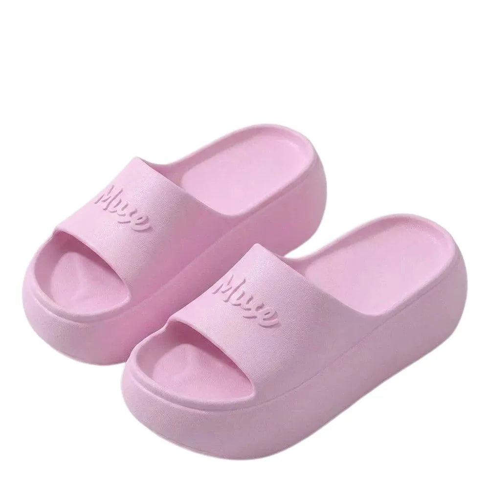 Women's Non-Slip Thick Platform Slippers | EVA Sole