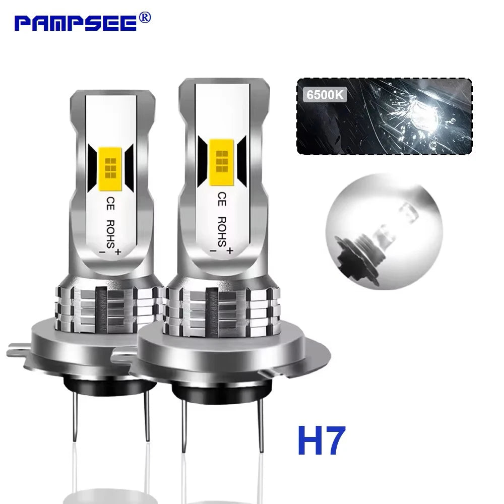 2-Pack CSP LED Headlight Bulbs H4 H7 H11 Plug & Play 50000LM