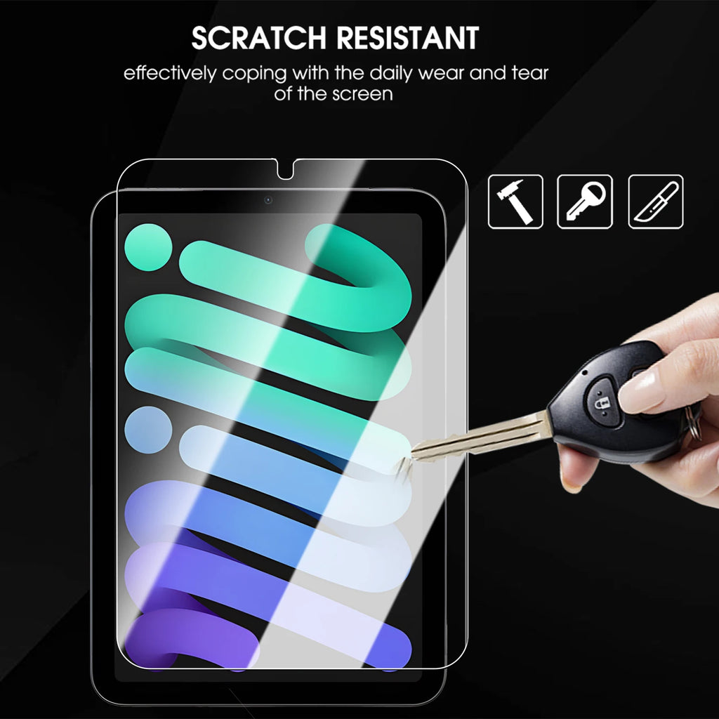 iPad Mini 7 & 6 Tempered Glass Screen Protector – 9H Easy Install