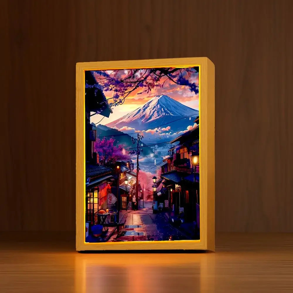 Tokyo Japan LED Light Painting – 2-in-1 Wall & Desk Lamp