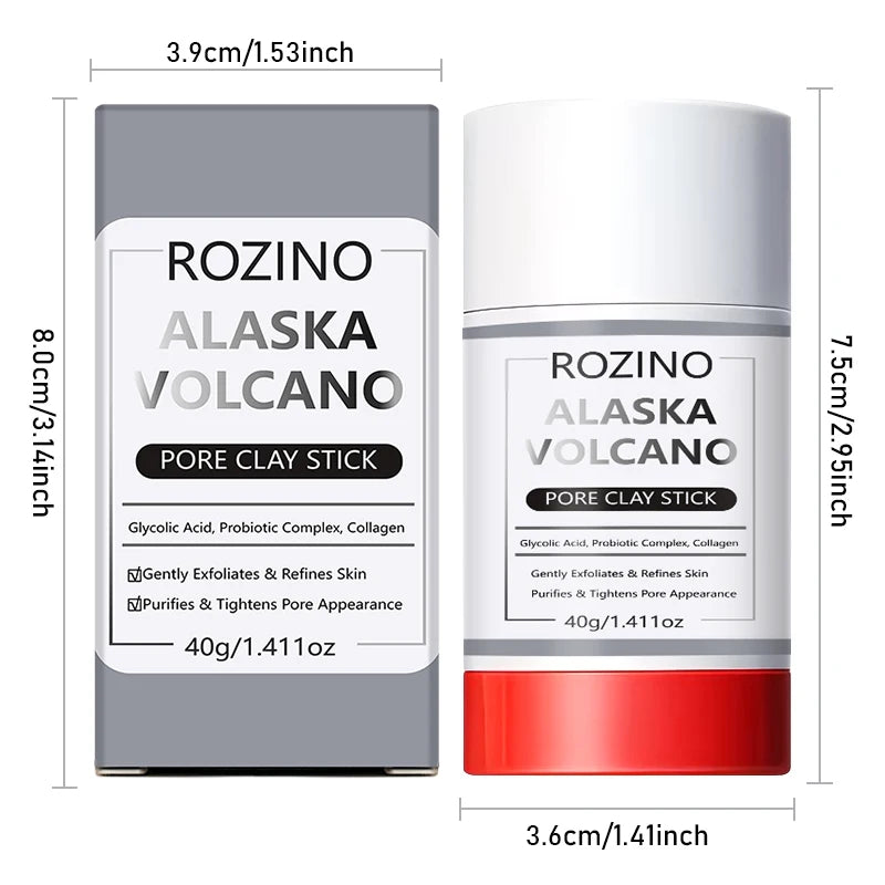 ROZINO Clay Mask Stick 40g – Deep Cleansing All Skin Types
