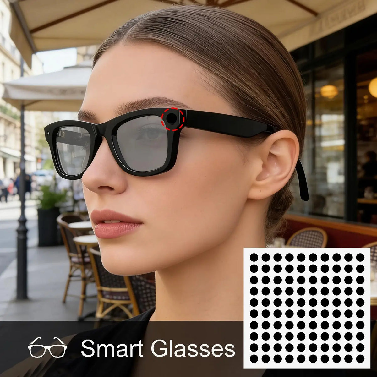 Camera Blackout Stickers for AI Smart Glasses – 100pcs