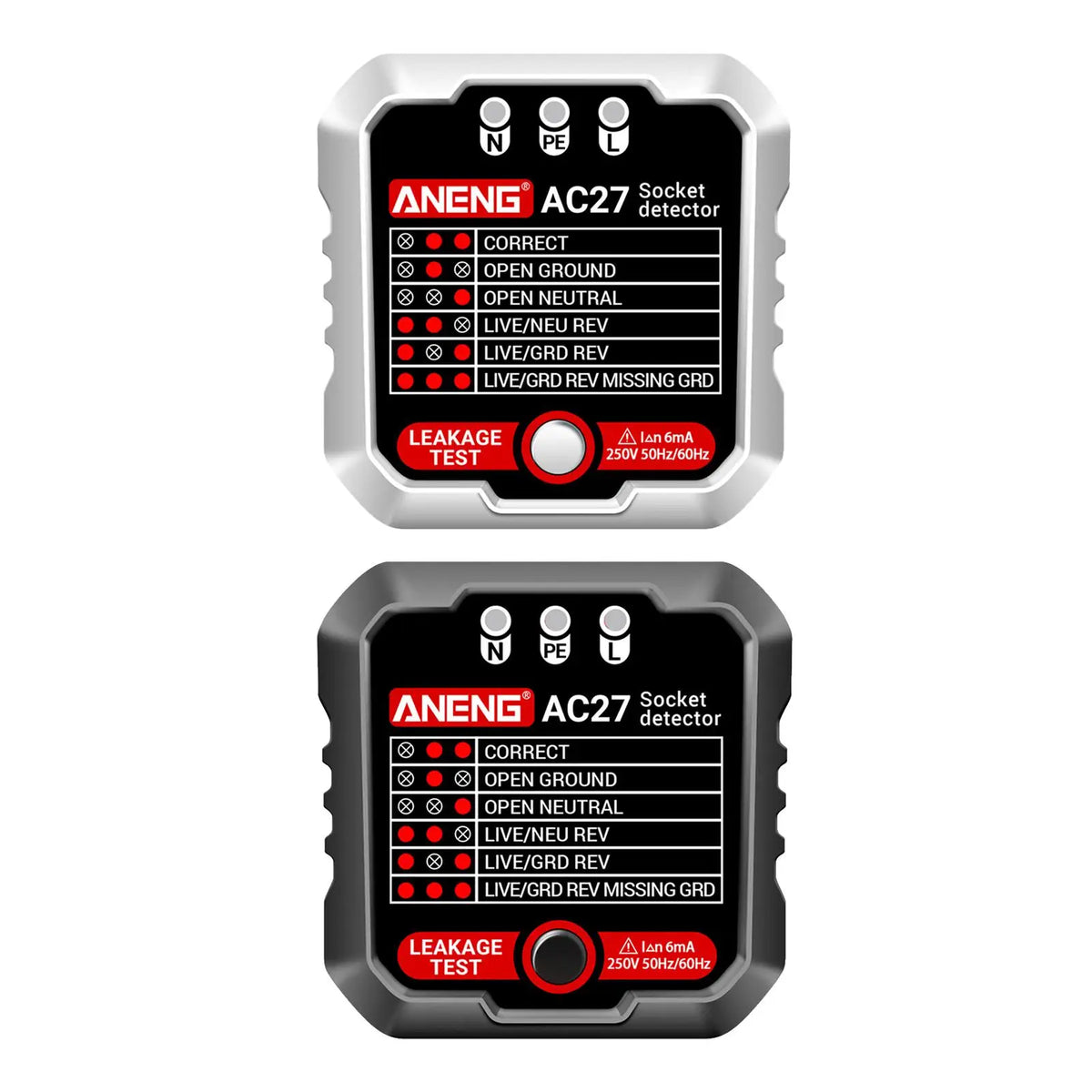 Digital Socket Tester – Voltage & Polarity Phase Checker
