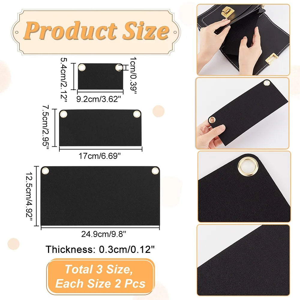 6-Piece Purse Organizer Insert & Wallet Conversion Kit