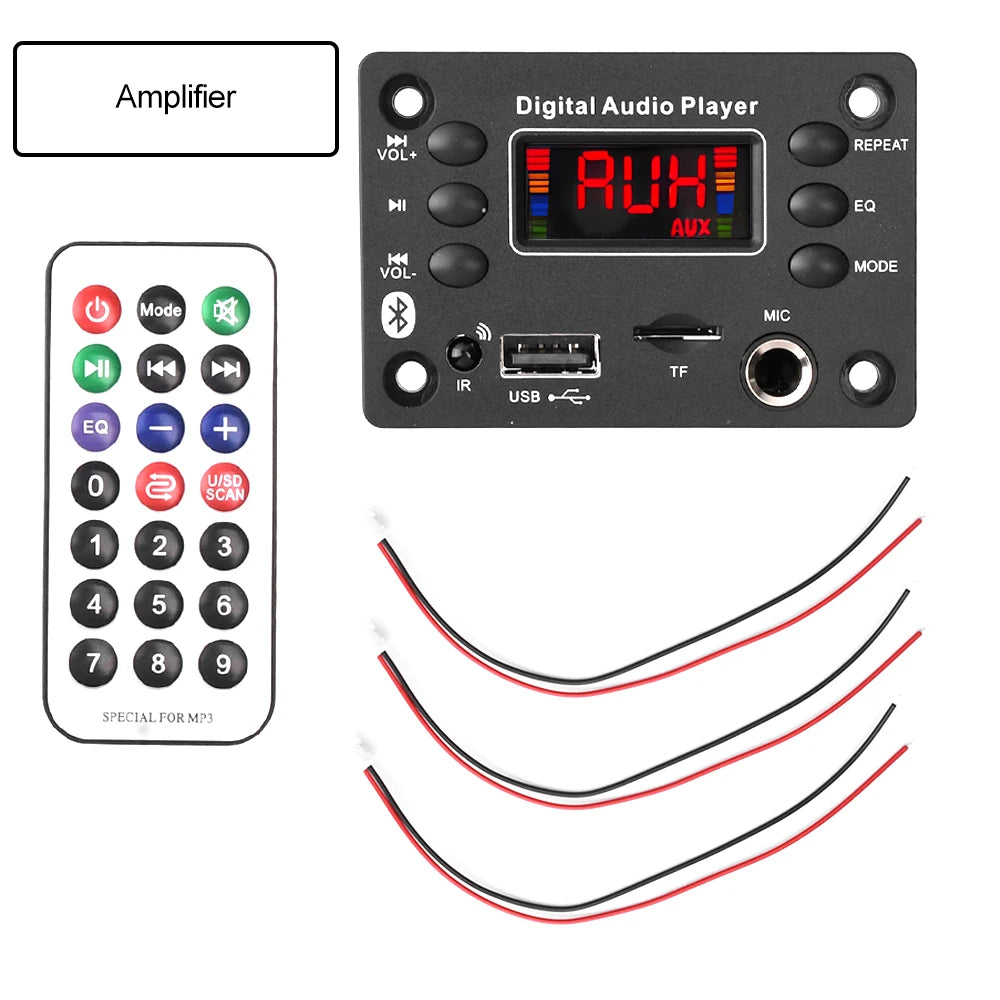 Bluetooth 5.0 MP3 Decoder Board 2×25W Amplifier with FM Radio