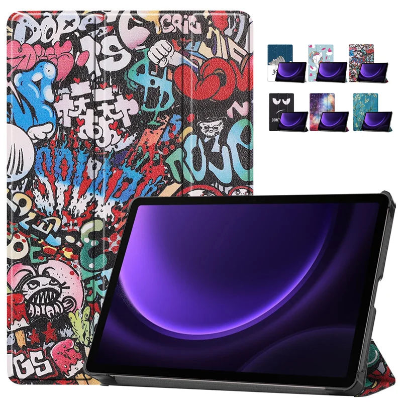 Samsung Galaxy Tab S9 FE 10.9" Tri-Fold PU Leather Smart Case